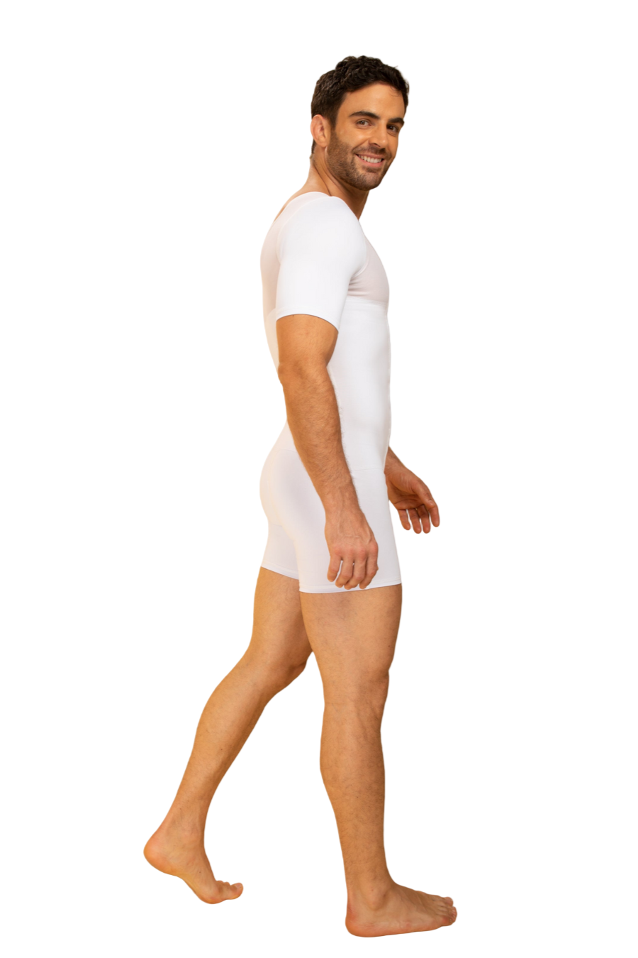 FAJA MASCULINA CORTA 084 - ALTA COMPRESIÓN, CON MANGAS