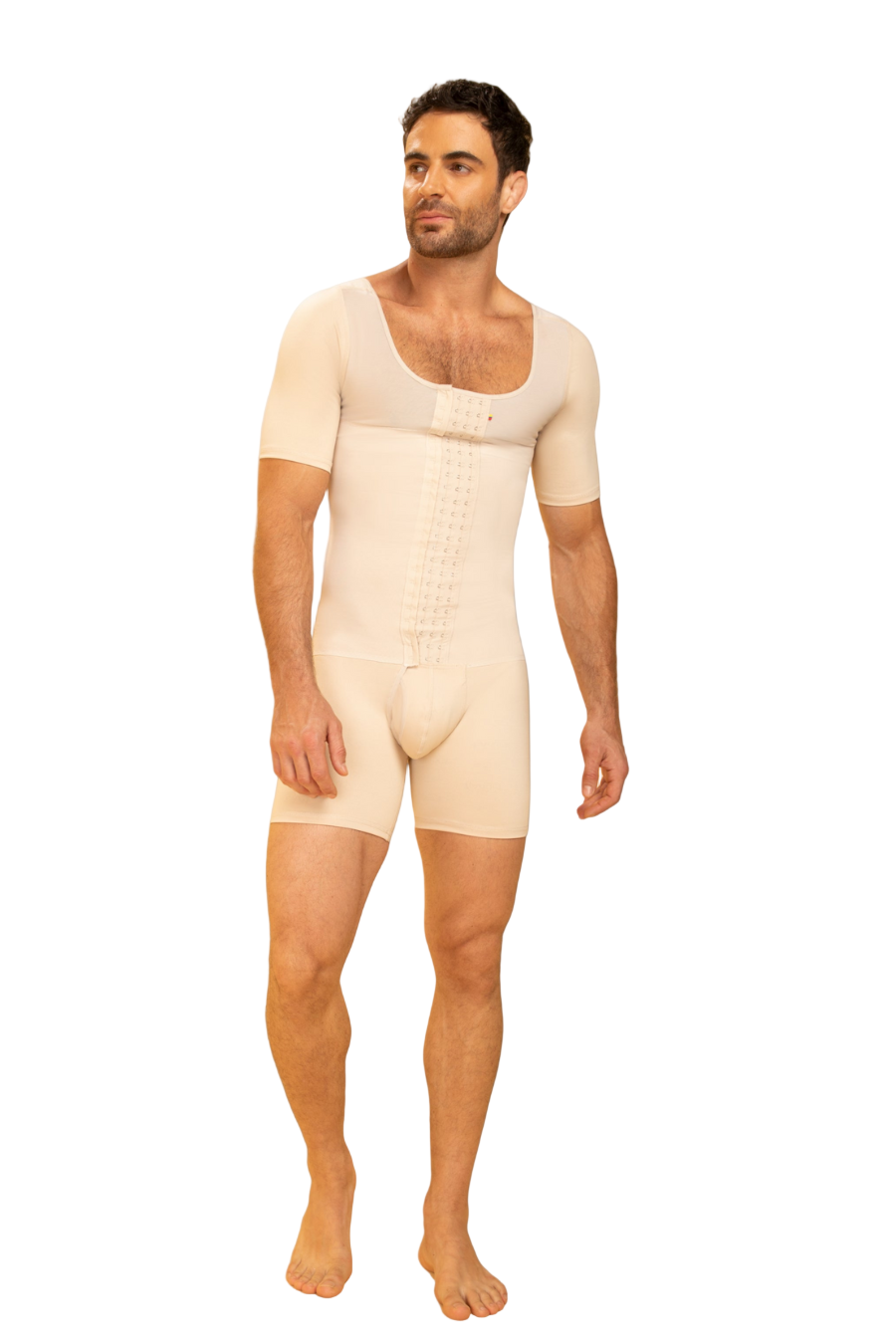 FAJA MASCULINA CORTA 084 - ALTA COMPRESIÓN, CON MANGAS