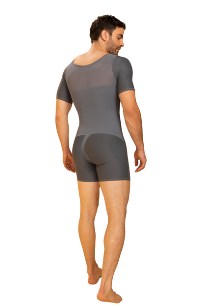 FAJA MASCULINA CORTA 084 - ALTA COMPRESIÓN, CON MANGAS