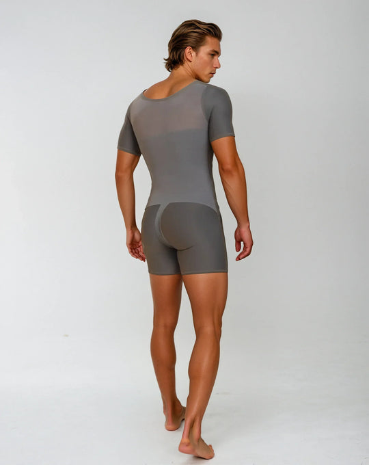 FAJA MASCULINA CORTA 084 - ALTA COMPRESIÓN, CON MANGAS