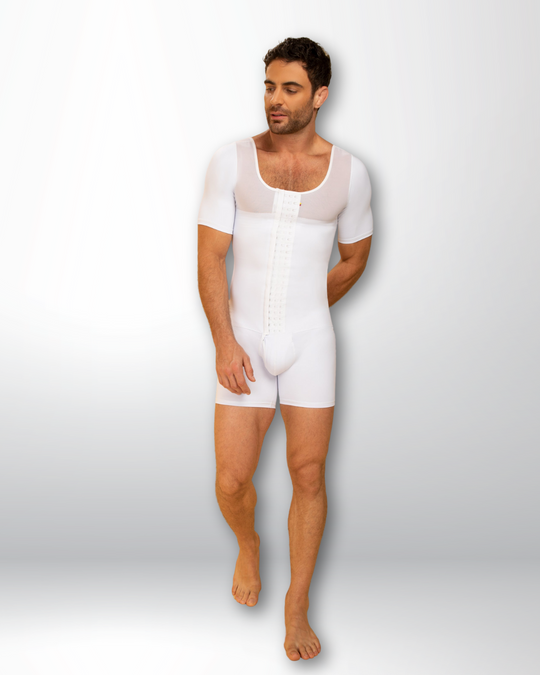 FAJA MASCULINA CORTA 084 - ALTA COMPRESIÓN, CON MANGAS