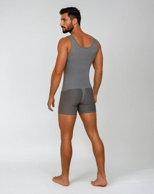 FAJA SISA MASCULINA 083 - FAJA CORTA, ALTA COMPRESIÓN, ESPALDA CUBIERTA