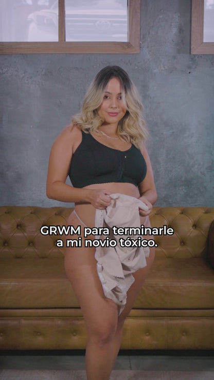 FAJA CORTA 063 - ALTA COMPRESION, STRAPLESS