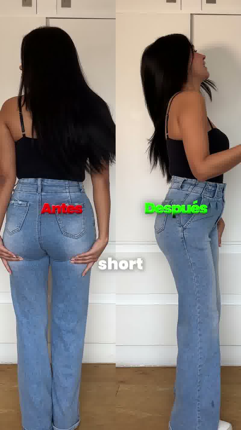 Antes y después del short refuerzo abdominal